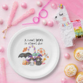 Assiettes En Carton Une BOO douce est presque due Baby shower Table Se (Fête)