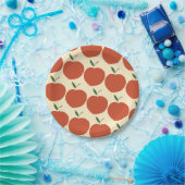 Assiettes En Carton Une chair douce - Retro Peach Motif 1er anniversai (Fête)