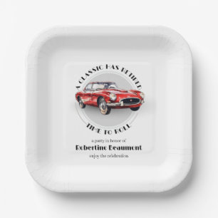 Assiettes En Carton Une Classique Est Retirée Fête de Retraite de Voit