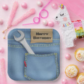 Assiettes En Carton Une clé dans une poche pour l'anniversaire (Fête)