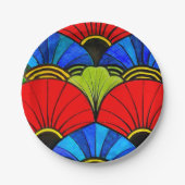 Assiettes En Carton Une explosion de couleurs Plaques en papier (Devant)