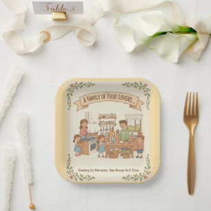 Assiettes En Carton Une Famille D'Amateurs De Nourriture