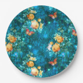 Assiettes En Carton Une fée dans le jardin Série Design 11 (Devant)