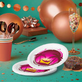 Assiettes En Carton Une Femme Dans Un Hamac