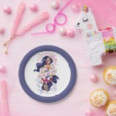 Assiettes En Carton Une Femme Merveilleuse Démasque Vos Pouvoirs (Fête)