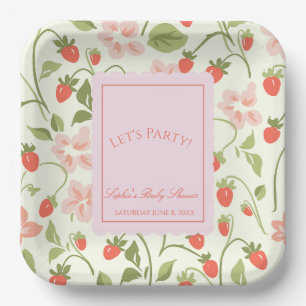 Assiettes En Carton Une fille bien sucrée est en route Baby Shower