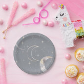 Assiettes En Carton Une fois dans une lune bleue (Fête)