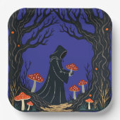 Assiettes En Carton Une Fourgonnette à capuchon Collecte De Tabourets (Recto)