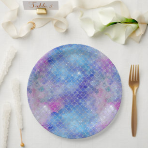 Assiettes En Carton Une galaxie de sirène Série Design 5