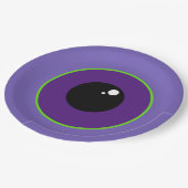 Assiettes En Carton Une grande plaque violette pour les yeux (Angle)