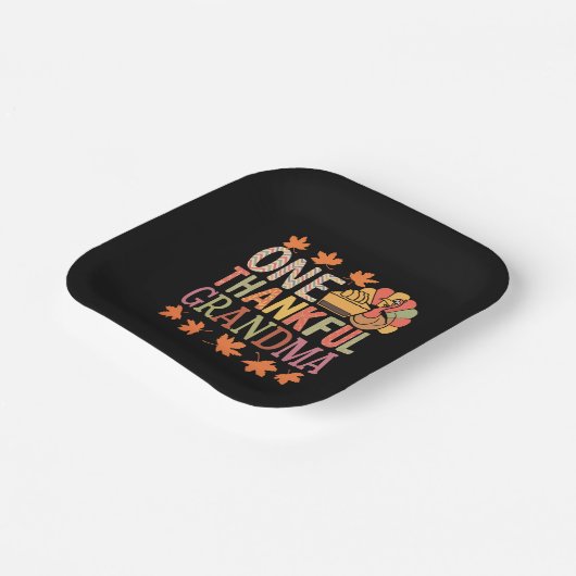 Assiettes En Carton Une Grandma Nana Turquie Thanksgiving Day (Angulaire)