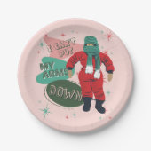 Assiettes En Carton Une histoire de Noël - Je ne peux pas mettre mes b (Devant)