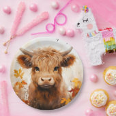 Assiettes En Carton Une jolie gamme de vaches Highland Design 1 (Fête)