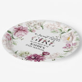 Assiettes En Carton Une jolie petite fille Baby shower plaque de papie (Angle)