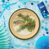 Assiettes En Carton Une jolie plaque de papier de Noël (Fête)