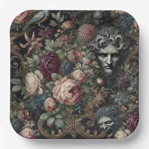 Assiettes En Carton 🩸 Une Lettre à la Folie – Gothique Victorien