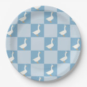 Assiettes En Carton Une oie idiote (Devant)