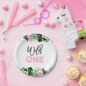 Assiettes En Carton Une partie sauvage d'animaux de jungle de plaque à (Fête)