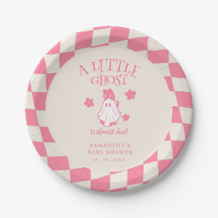 Assiettes En Carton Une petite baby shower rétro Halloween avec un fan