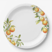 Assiettes En Carton Une Petite Cutie Se Trouve En Chemin Baby shower (Devant)