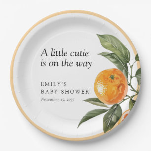 Assiettes En Carton Une Petite Cutie Se Trouve Sur Le Chemin Du Baby s