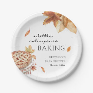 Assiettes En Carton Une Petite Tarte Cutie Est De Cuire Baby shower D'