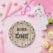 Assiettes En Carton Une plaque à papier sauvage 7" sauvage rustique la (Fête)