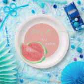 Assiettes En Carton Une plaque de papier à pâte Melon (Fête)