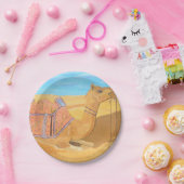 Assiettes En Carton Une plaque en papier de chameau (Fête)