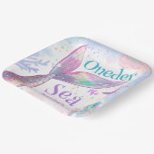Assiettes En Carton Une Sirène De Mer 1er Anniversaire Rose Purple (Angulaire)