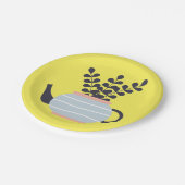 Assiettes En Carton Une théière moderne simple au pastel plante (Angle)