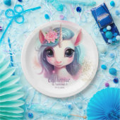 Assiettes En Carton Unicorn Anniversaire Magique Unicorn Party (Fête)