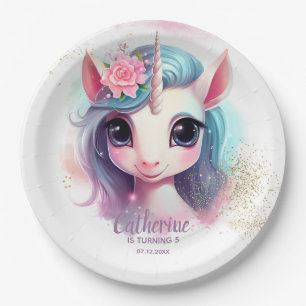 Assiettes En Carton Unicorn Anniversaire Magique Unicorn Party