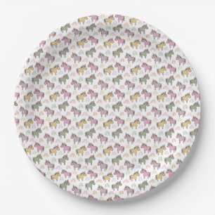Assiettes En Carton Unicorn Baby shower genre neutre