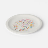 Assiettes En Carton Unicorn Cute Pastel fête d'anniversaire pour enfan (Angle)