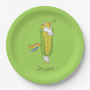 Assiettes En Carton Unicorn Funny mignon enfants
