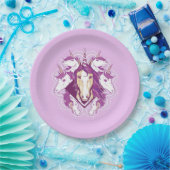 Assiettes En Carton Unicorn Mandala (Fête)
