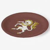 Assiettes En Carton Unicorn Rampant (Angle)