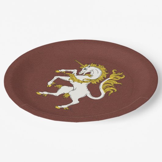 Assiettes En Carton Unicorn Rampant (Angle)