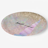 Assiettes En Carton Unicorn Sparkle (Angle)