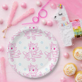 Assiettes En Carton unicorn theme pink (Fête)
