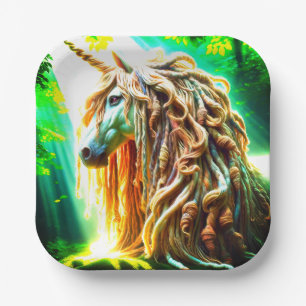 Assiettes En Carton Unicorne