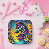 Assiettes En Carton Unicorne (Fête)
