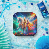 Assiettes En Carton Unicorne (Fête)