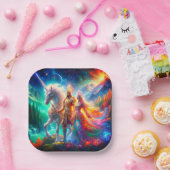 Assiettes En Carton Unicorne (Fête)