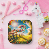 Assiettes En Carton Unicorne (Fête)