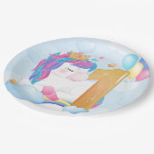 Assiettes En Carton Unicorne 1er anniversaire (Angle)
