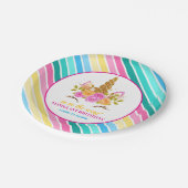 Assiettes En Carton Unicorne Anniversaire 1er Anniversaire (Angle)