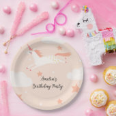 Assiettes En Carton Unicorne et étoiles (Fête)