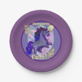 Assiettes En Carton Unicorne mignonne (Devant)